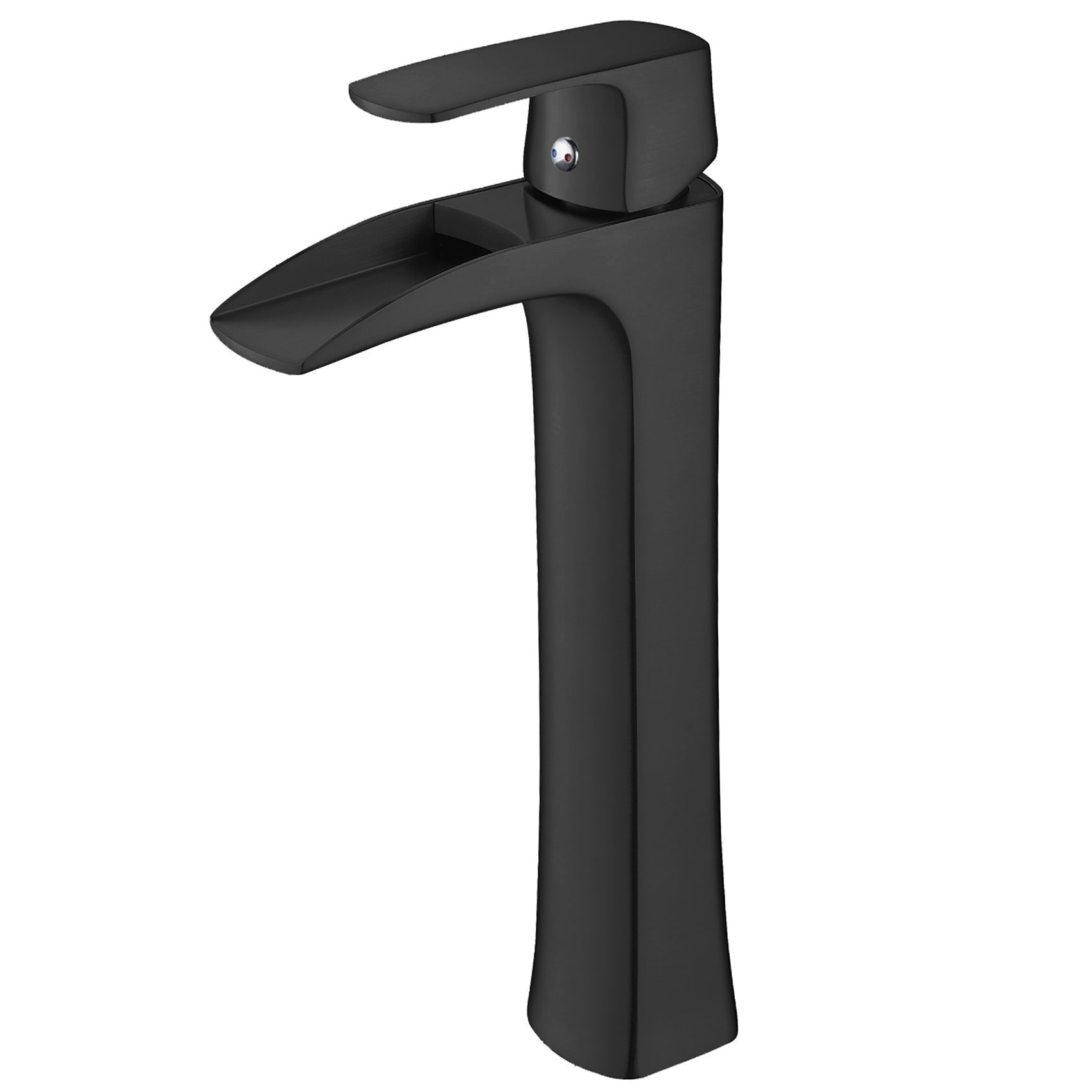 Wovier Waterfall Vessel Faucet, Single Handle Single Hole Bathroom Faucet - w8231-6