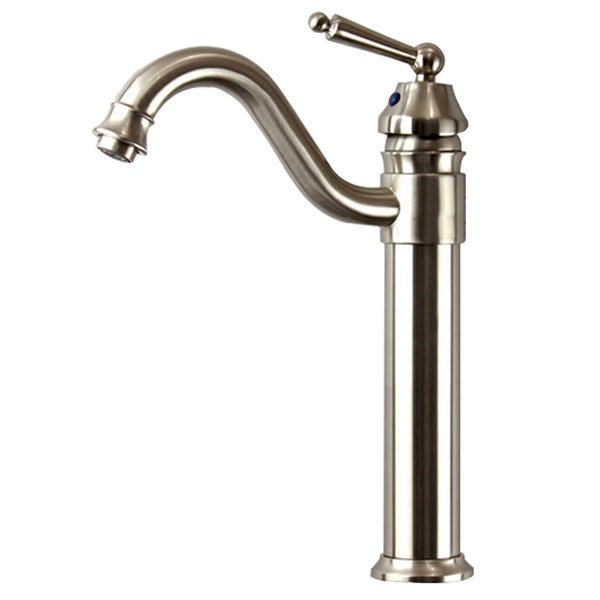 Wovier Vessel Faucet with Supply Hose,Single Handle Single Hole Bathroom Faucet W8299-7