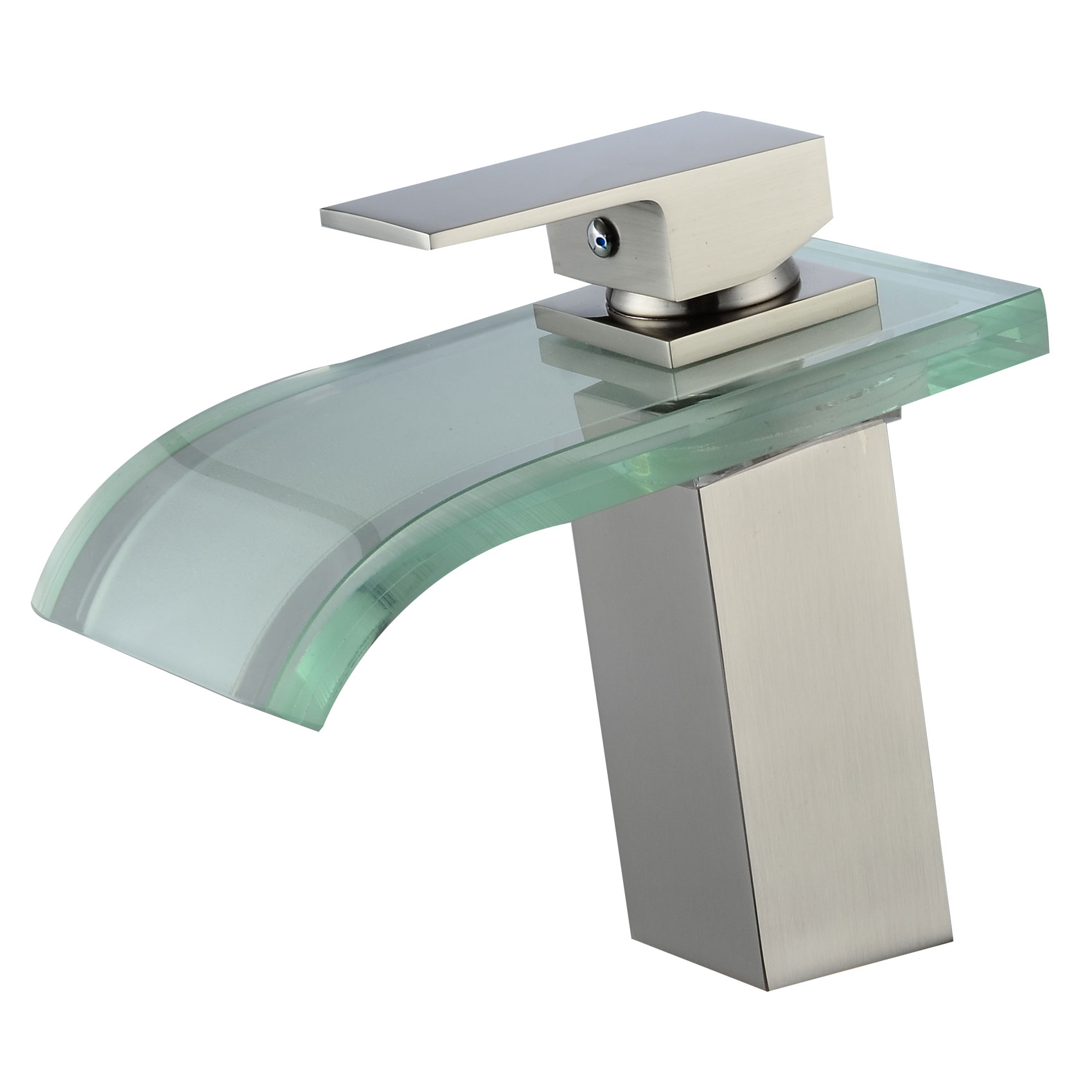 Wovier Waterfall Bathroom Sink Faucet,Single Handle Single Hole Faucet-W8109-4