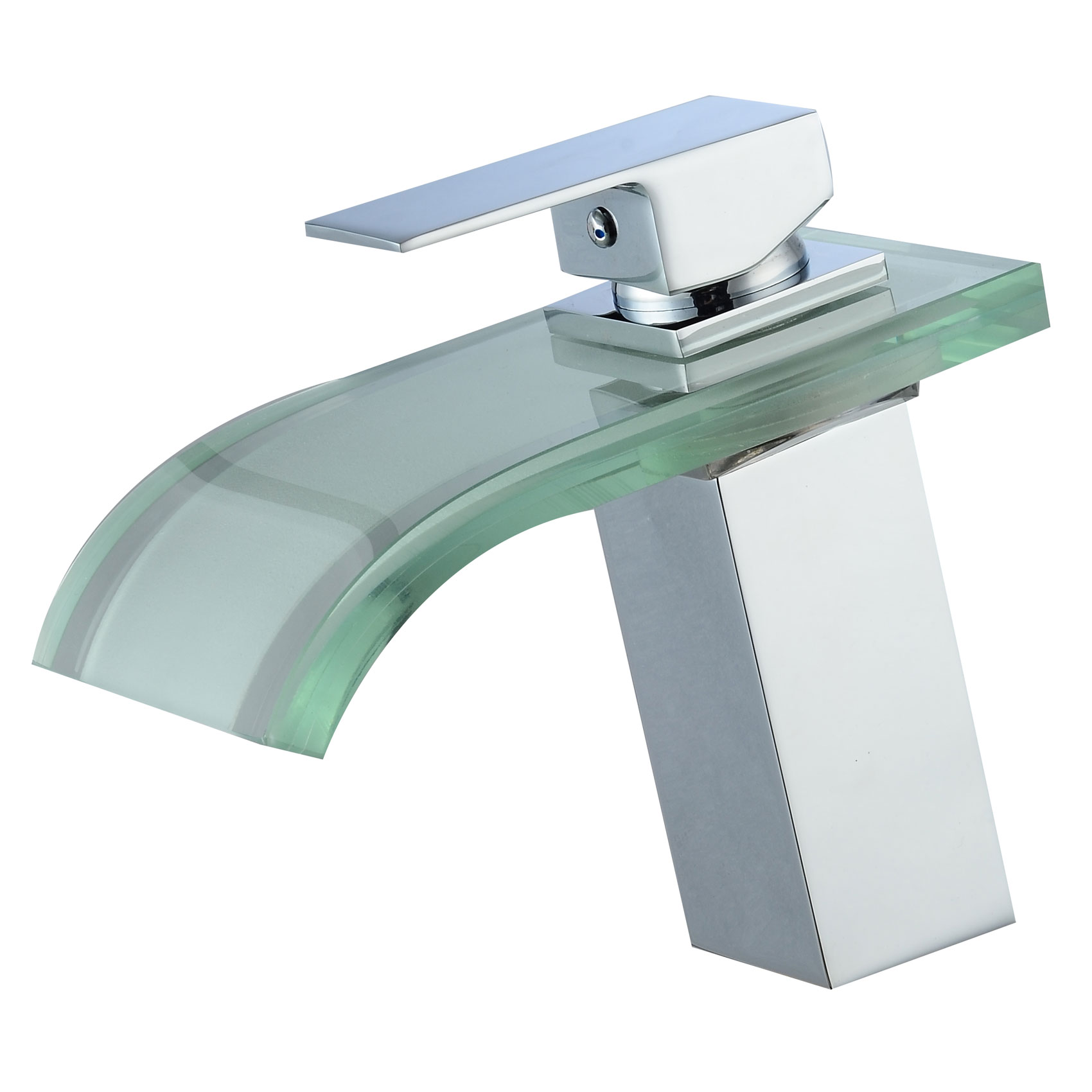 Wovier Waterfall Bathroom Sink Faucet,Single Handle Single Hole Faucet-W8109-5