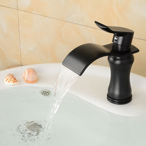 Wovier Bathroom Sink Faucet with Supply Hose,Single Handle Single Hole Lavatory Faucet W8244-11