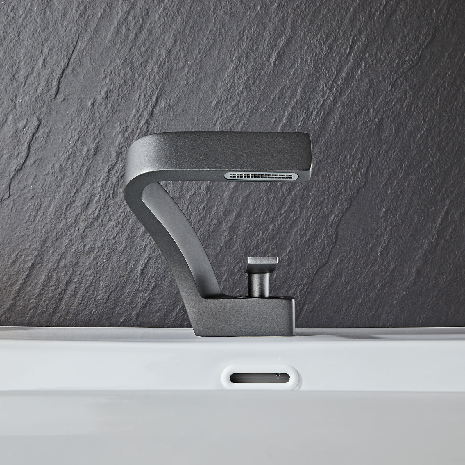 Wovier Waterfall Bathroom Sink Faucet,Single Handle Single Hole Faucet-W8351-15