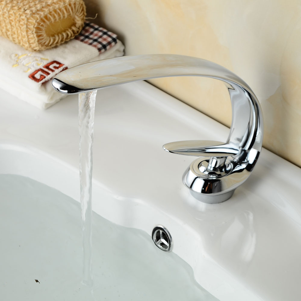Wovier Bathroom Sink Faucet with Supply Hose,Single Handle Single Hole Lavatory Faucet W8349-36