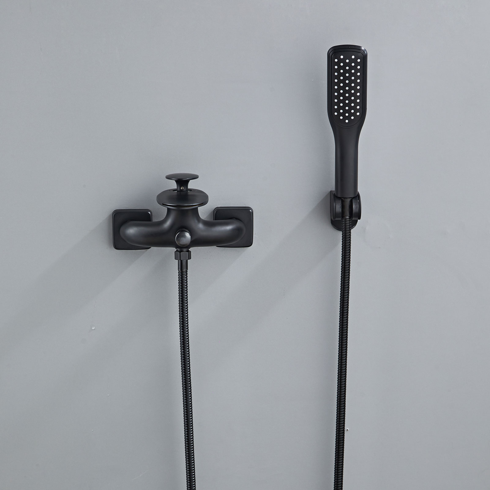 Wovier Waterfall Wall Mounted Waterfall Tub Filler with Hand Shower W8723