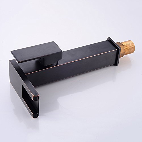 Wovier Waterfall Vessel Faucet, Single Handle Single Hole Bathroom Faucet - w8101-2