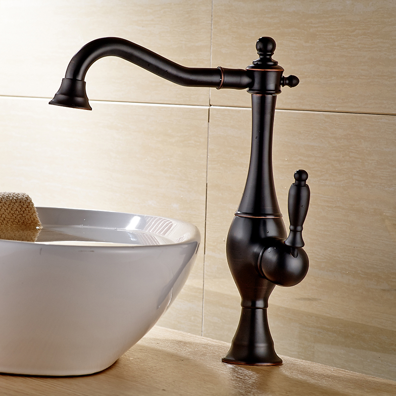 Wovier Vessel Faucet with Supply Hose,Single Handle Single Hole Bathroom Faucet W8303-9