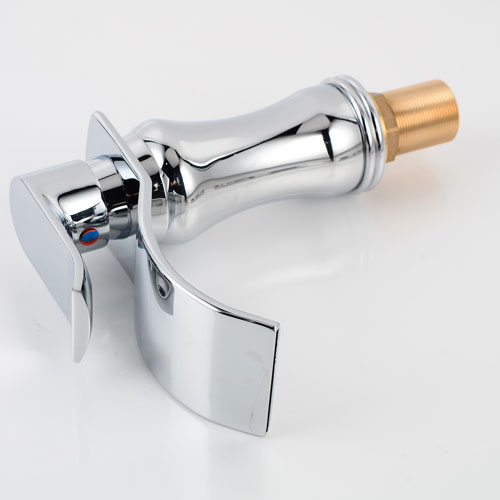 Wovier Bathroom Sink Faucet with Supply Hose,Single Handle Single Hole Lavatory Faucet W8244-8