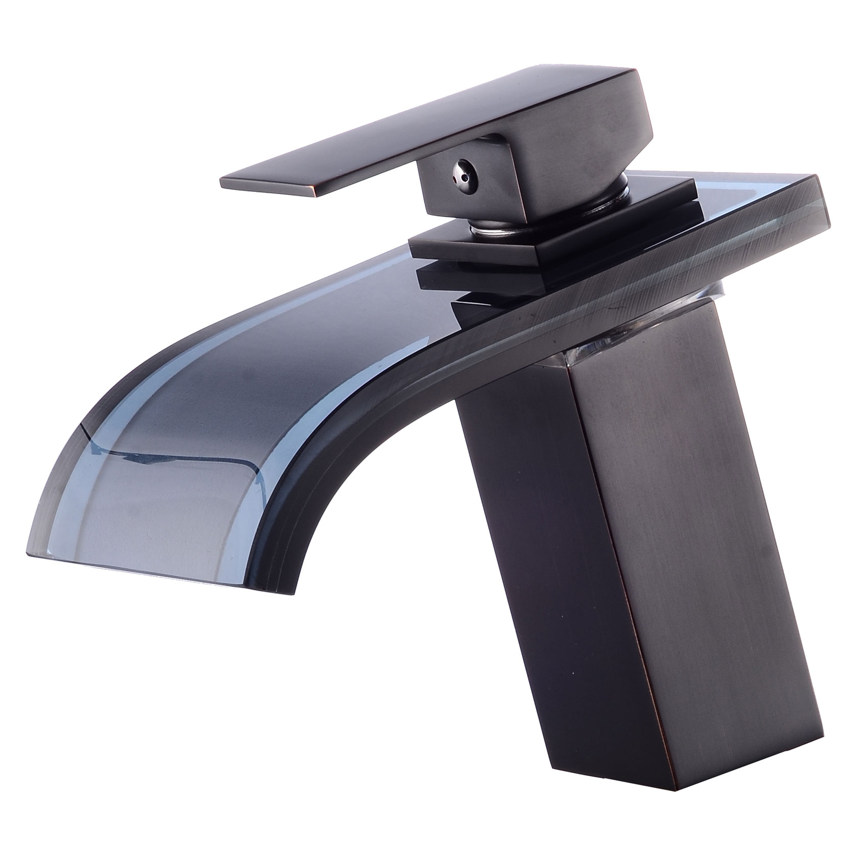 Wovier Waterfall Bathroom Sink Faucet,Single Handle Single Hole Faucet-W8109-6