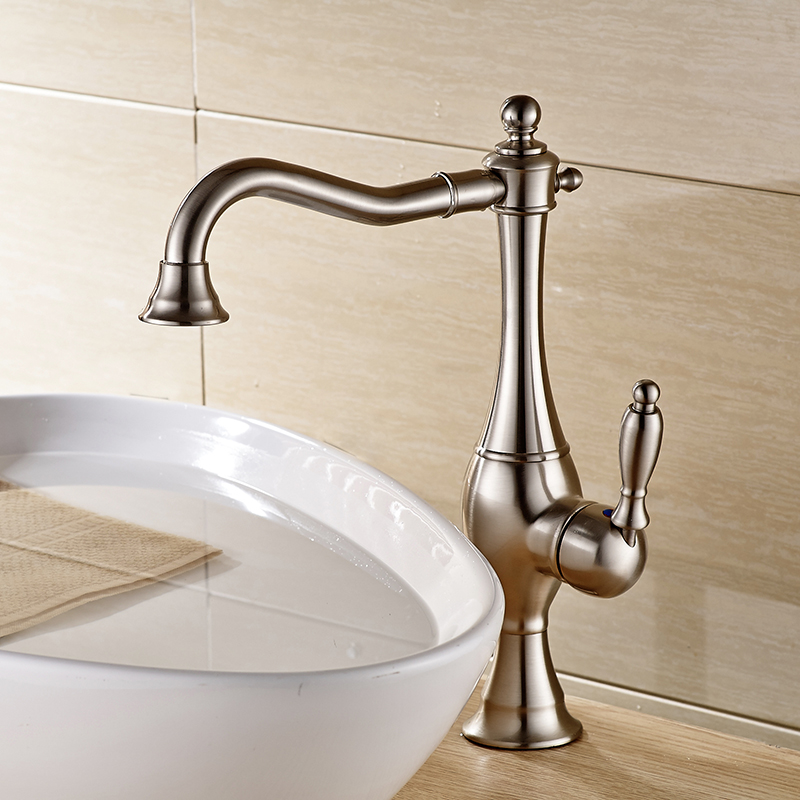 Wovier Vessel Faucet with Supply Hose,Single Handle Single Hole Bathroom Faucet W8303-3