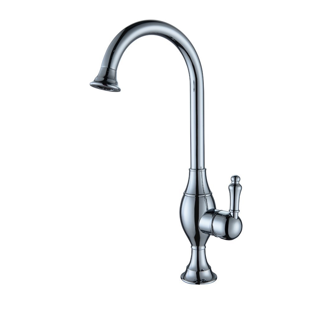 Wovier Vessel Faucet with Supply Hose,Single Handle Single Hole Bathroom Faucet W8304-6