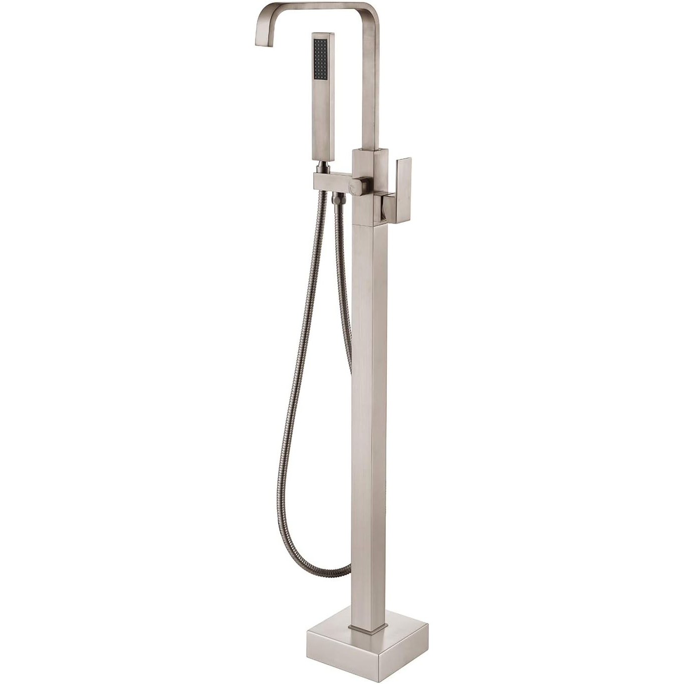 Wovier Floor Mounted Tub Filler Faucet, Freestanding Bathtub Faucet with Hand Shower W8785