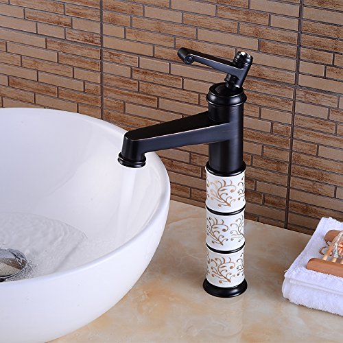 Wovier Vessel Faucet with Supply Hose,Single Handle Single Hole Bathroom Faucet W8311-4