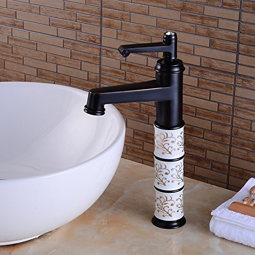 Wovier Vessel Faucet with Supply Hose,Single Handle Single Hole Bathroom Faucet W8311-5