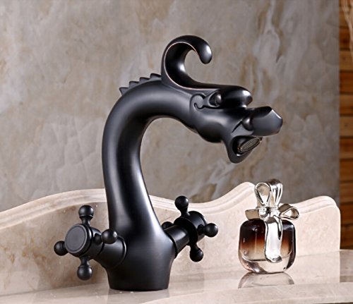 Wovier Bathroom Sink Faucet,Single Handle Single Hole Lavatory Faucet W8336-8