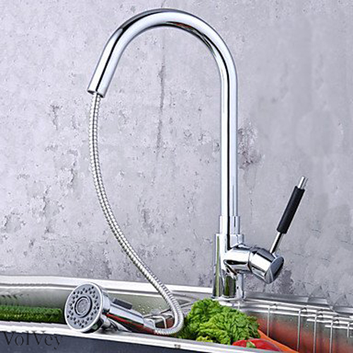 Wovier Kitchen Faucet with Pull Down Sprayer, Single Handle Kitchen Sink Faucet -8504-2