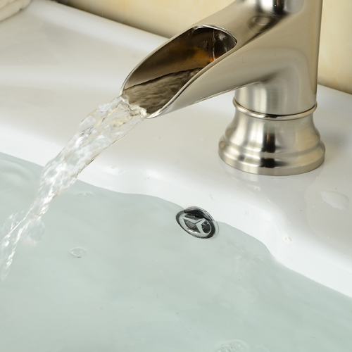 Wovier Bathroom Sink Faucet with Supply Hose,Single Handle Single Hole Lavatory Faucet W8290-6