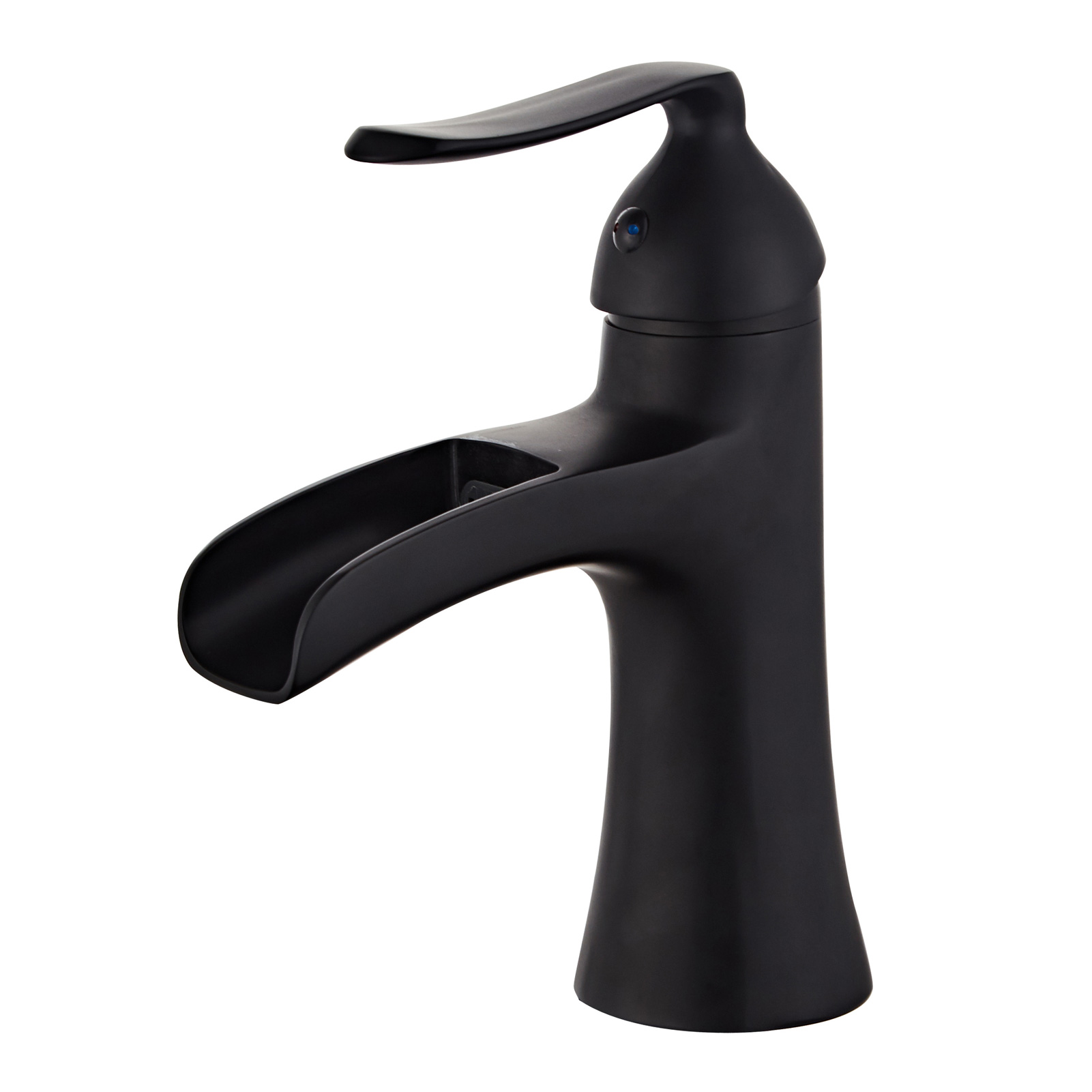 Wovier Waterfall Bathroom Sink Faucet,Single Handle Single Hole Faucet-W8204-11