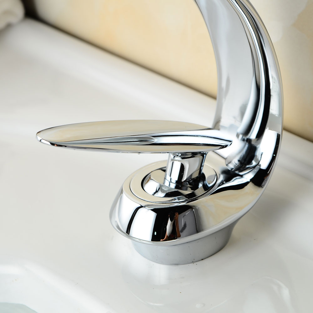 Wovier Bathroom Sink Faucet with Supply Hose,Single Handle Single Hole Lavatory Faucet W8349-38