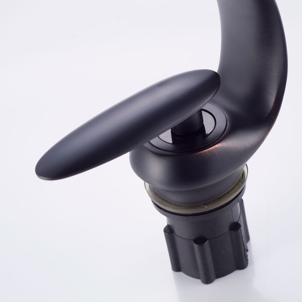 Wovier Bathroom Sink Faucet with Supply Hose,Single Handle Single Hole Lavatory Faucet W8349-26