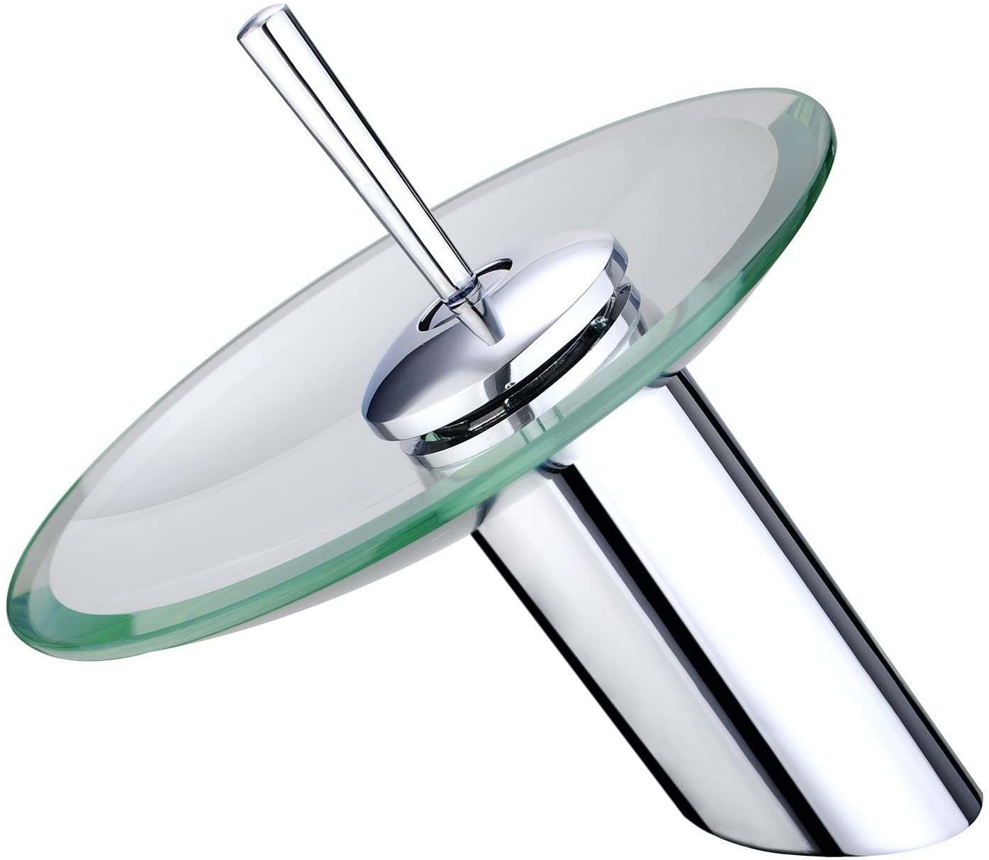 Wovier Waterfall Bathroom Sink Faucet,Single Handle Single Hole Faucet-W8124-2