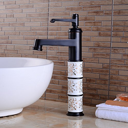 Wovier Vessel Faucet with Supply Hose,Single Handle Single Hole Bathroom Faucet W8311-3