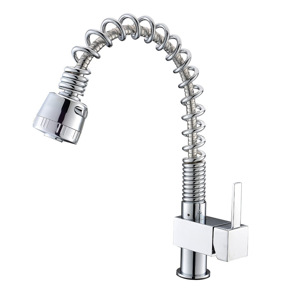 Wovier Kitchen Faucet with Pull Down Sprayer, Single Handle Kitchen Sink Faucet W8510-1