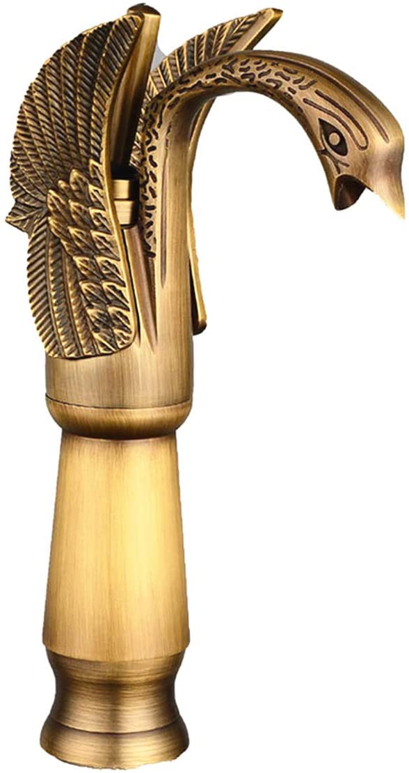 Wovier Phoenix Waterfall Vessel Faucet,Single Handle Single Hole Bathroom Faucet W8337-8