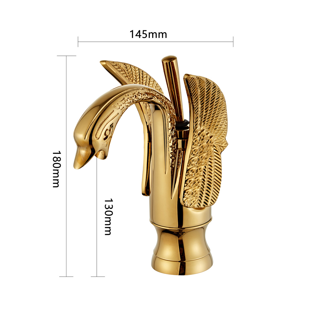 Wovier Phoenix Bathroom Sink Faucet ,Single Handle Single Hole Lavatory Faucet W8338-2