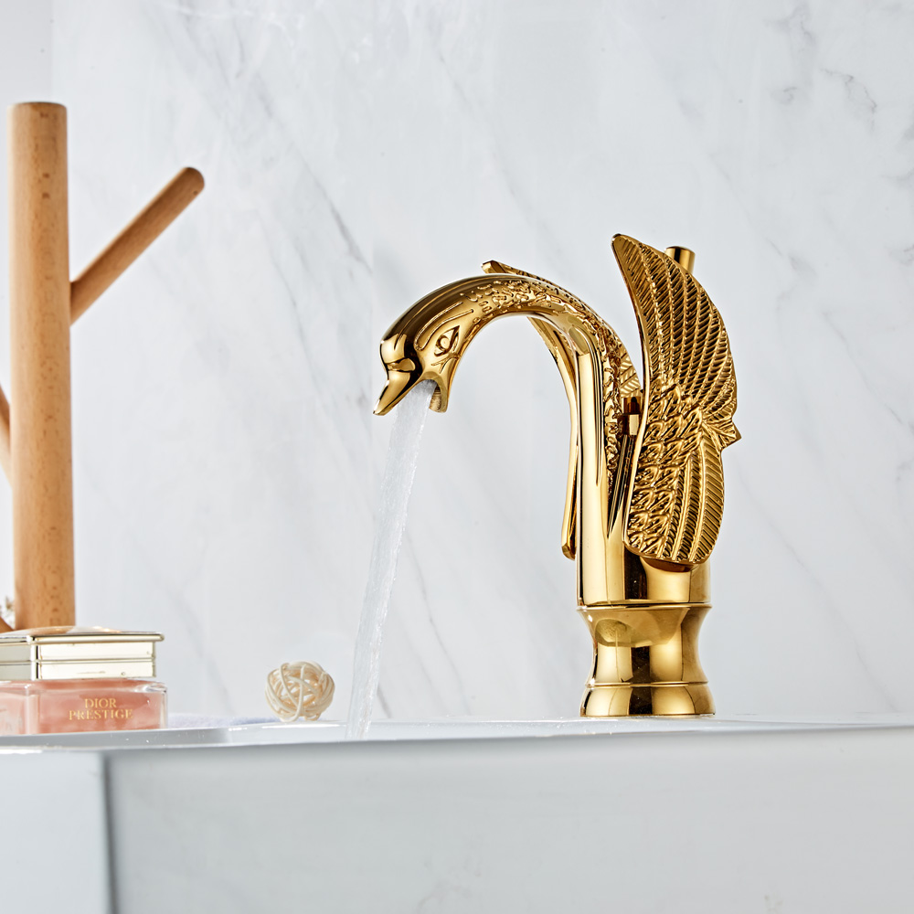 Wovier Phoenix Bathroom Sink Faucet ,Single Handle Single Hole Lavatory Faucet W8338-3