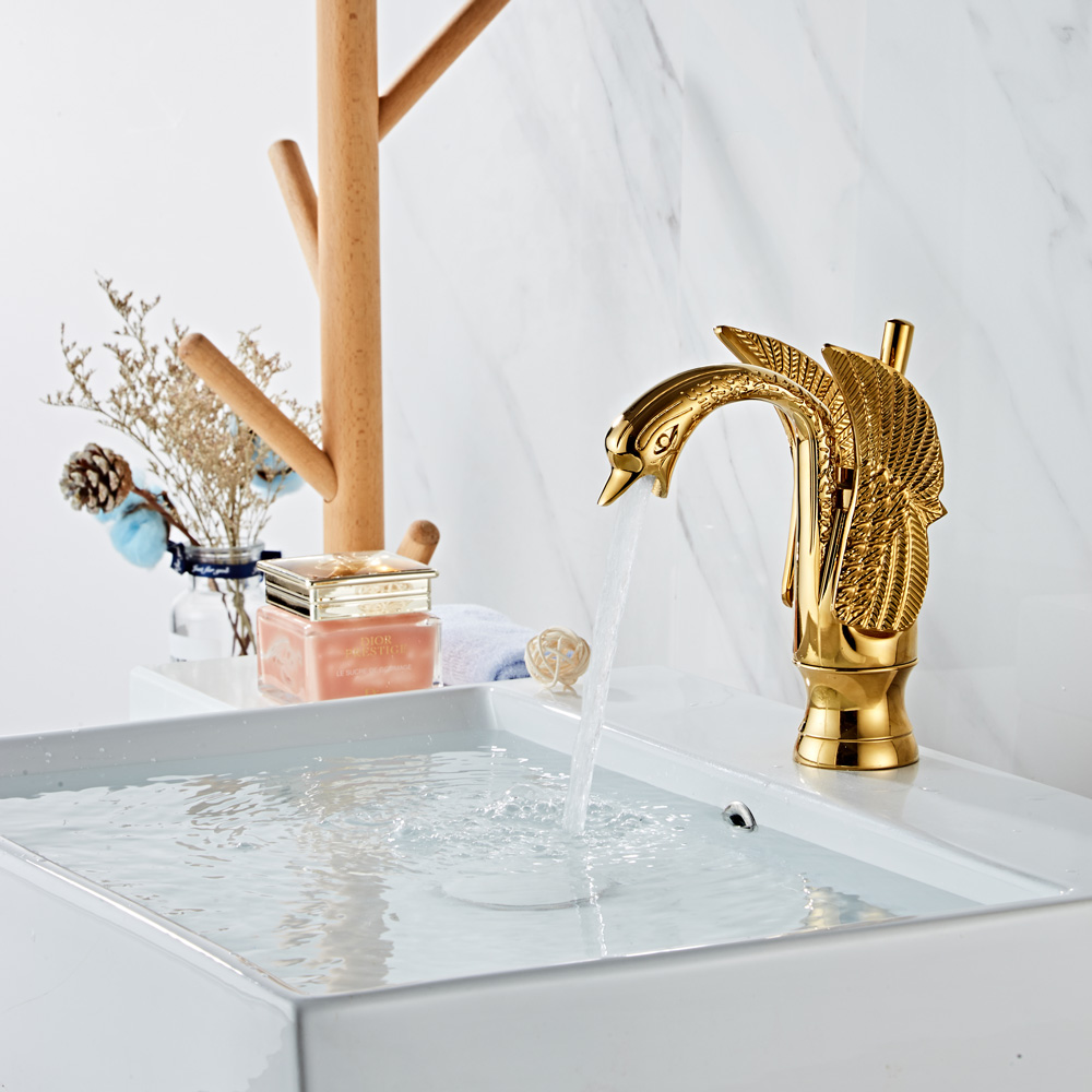 Wovier Phoenix Bathroom Sink Faucet ,Single Handle Single Hole Lavatory Faucet W8338-5