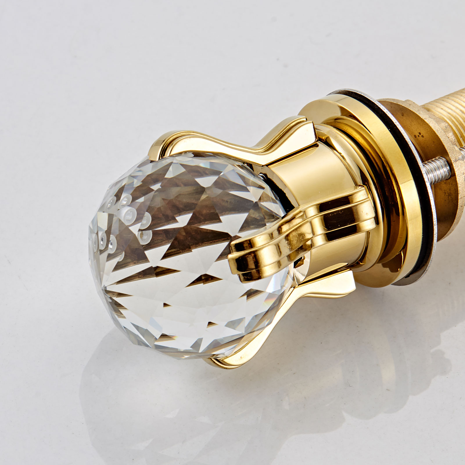 Wovier Bathtub Faucets Set,Three Handles Five Holes with Handheld Sprayer – W8701-14