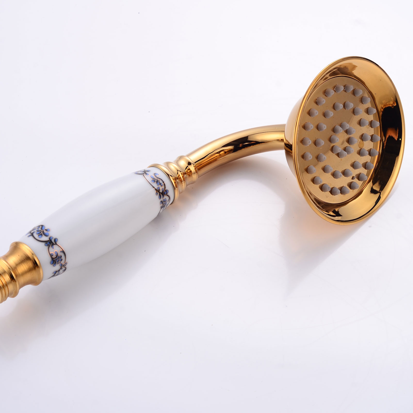 Wovier Bathtub Faucets Set,Three Handles Five Holes with Handheld Sprayer – W8722-15