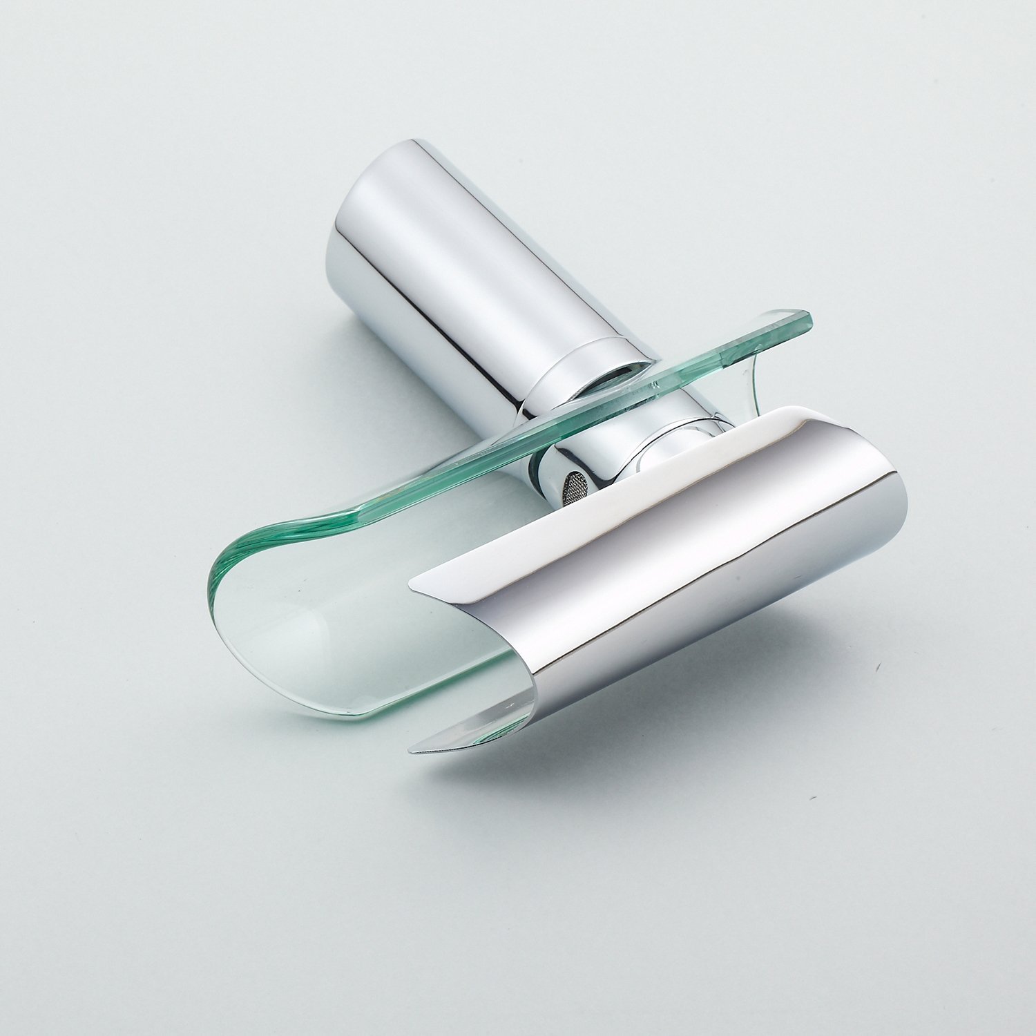 Wovier Waterfall Bathroom Sink Faucet,Single Handle Single Hole Faucet-W8216-11