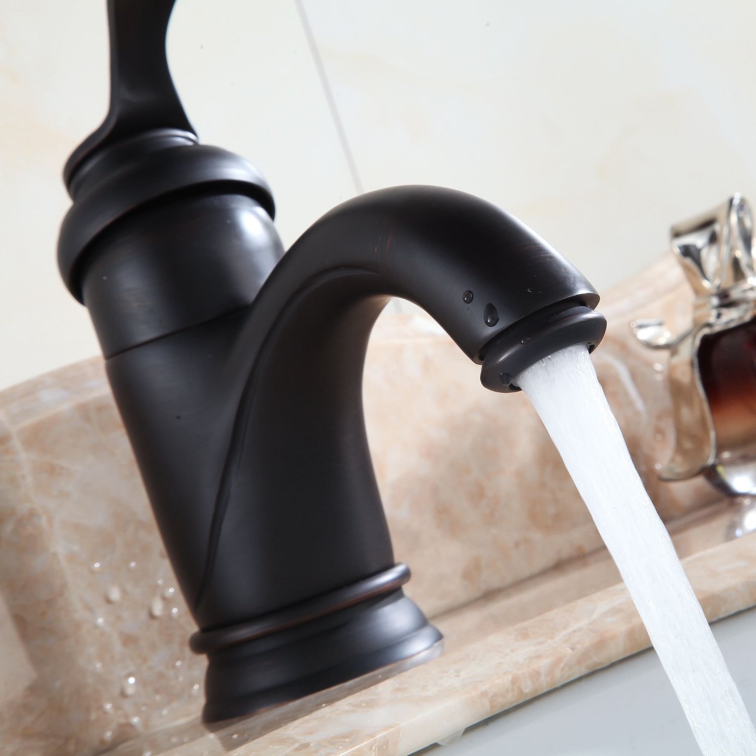 Wovier Bathroom Sink Faucet with Supply Hose,Single Handle Single Hole Lavatory Faucet W8271-3