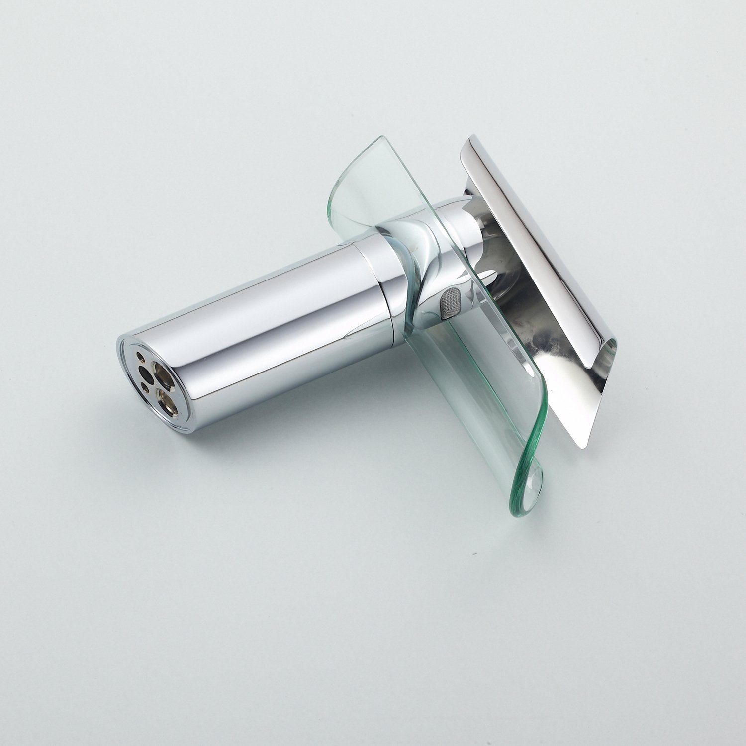 Wovier Waterfall Bathroom Sink Faucet,Single Handle Single Hole Faucet-W8216-10