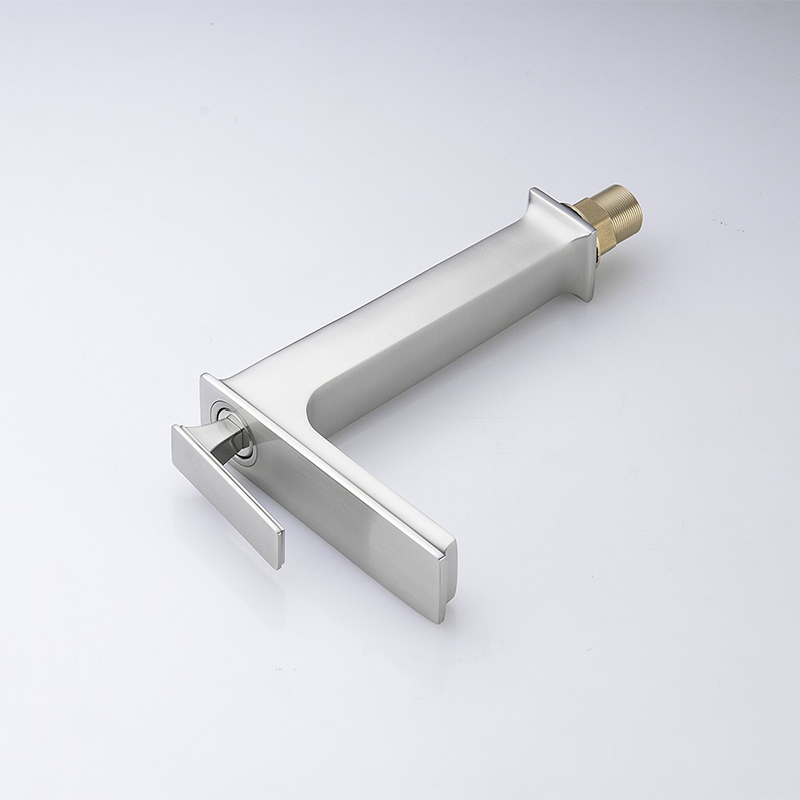 Wovier Waterfall Vessel Faucet with Supply Hose,Single Handle Single Hole Bathroom Faucet W8309-4