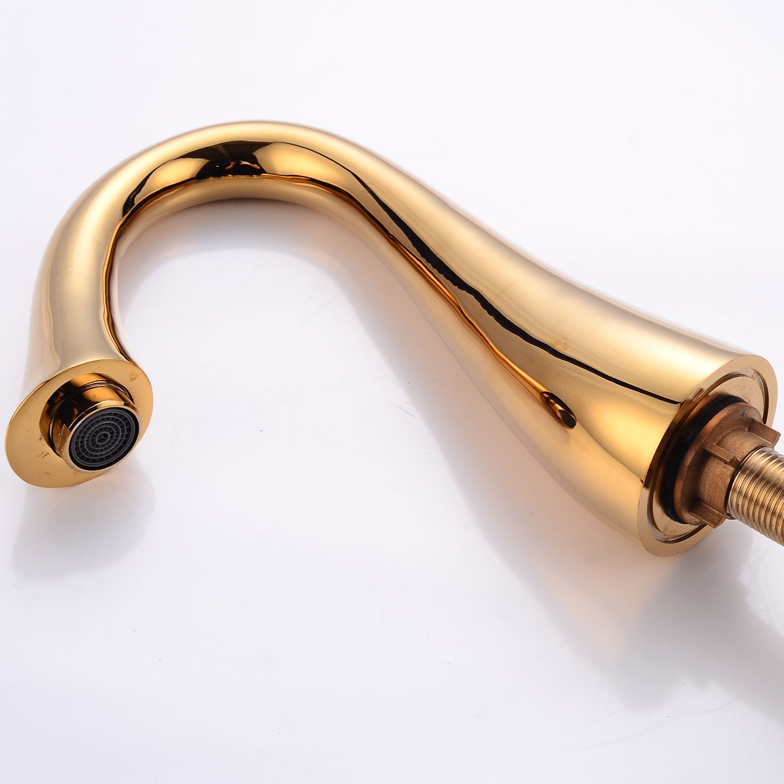 Wovier Bathtub Faucets Set,Three Handles Five Holes with Handheld Sprayer – W8722-14