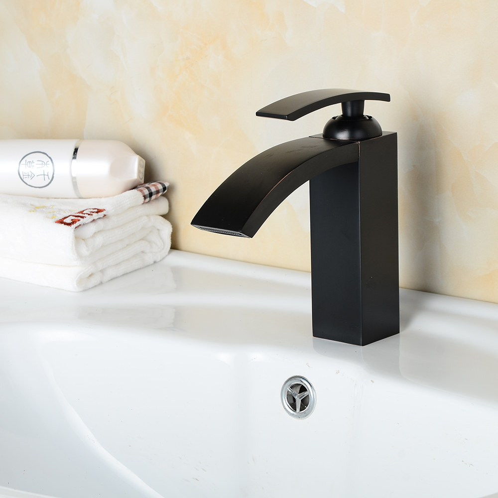 Wovier Bathroom Sink Faucet with Supply Hose,Single Handle Single Hole Lavatory Faucet W8236-3