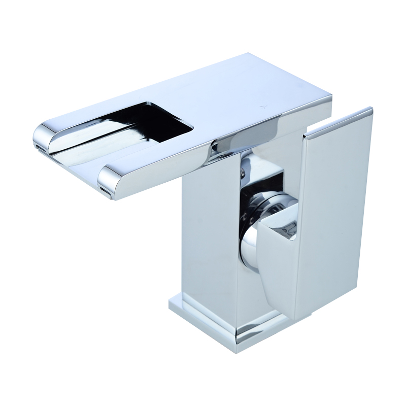 Wovier Waterfall Bathroom Sink Faucet,Single Handle Single Hole Faucet-W8102-1