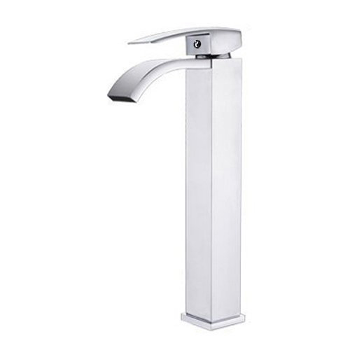 Wovier Waterfall Vessel Faucet, Single Handle Single Hole Bathroom Faucet - w8219-13