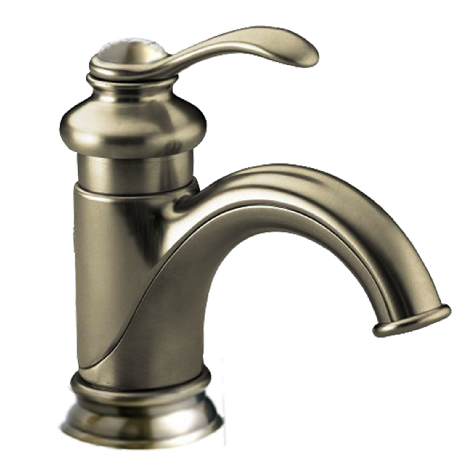 Wovier Bathroom Sink Faucet with Supply Hose,Single Handle Single Hole Lavatory Faucet W8271-10