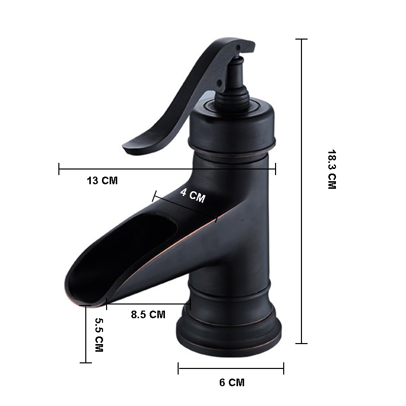 Wovier Bathroom Sink Faucet with Supply Hose,Single Handle Single Hole Lavatory Faucet W8290-8