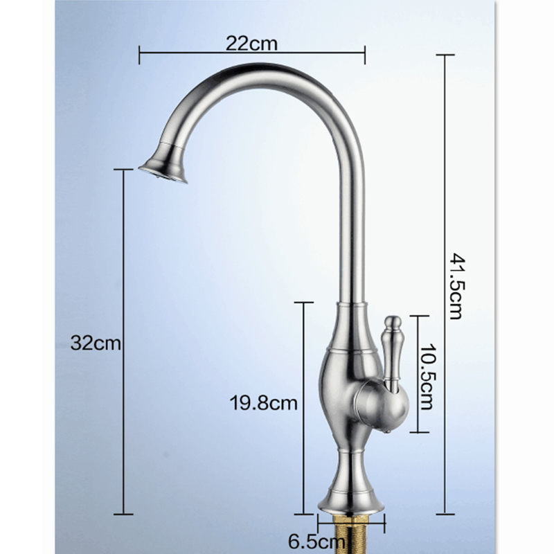 Wovier Vessel Faucet with Supply Hose,Single Handle Single Hole Bathroom Faucet W8304-2