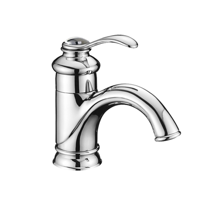 Wovier Bathroom Sink Faucet with Supply Hose,Single Handle Single Hole Lavatory Faucet W8271-5
