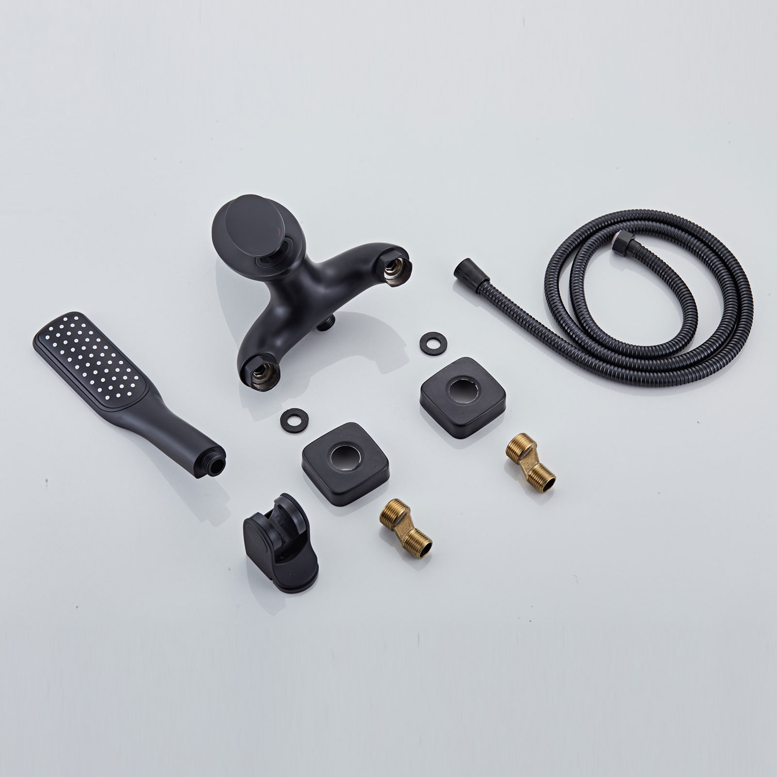 Wovier Waterfall Wall Mounted Waterfall Tub Filler with Hand Shower W8723