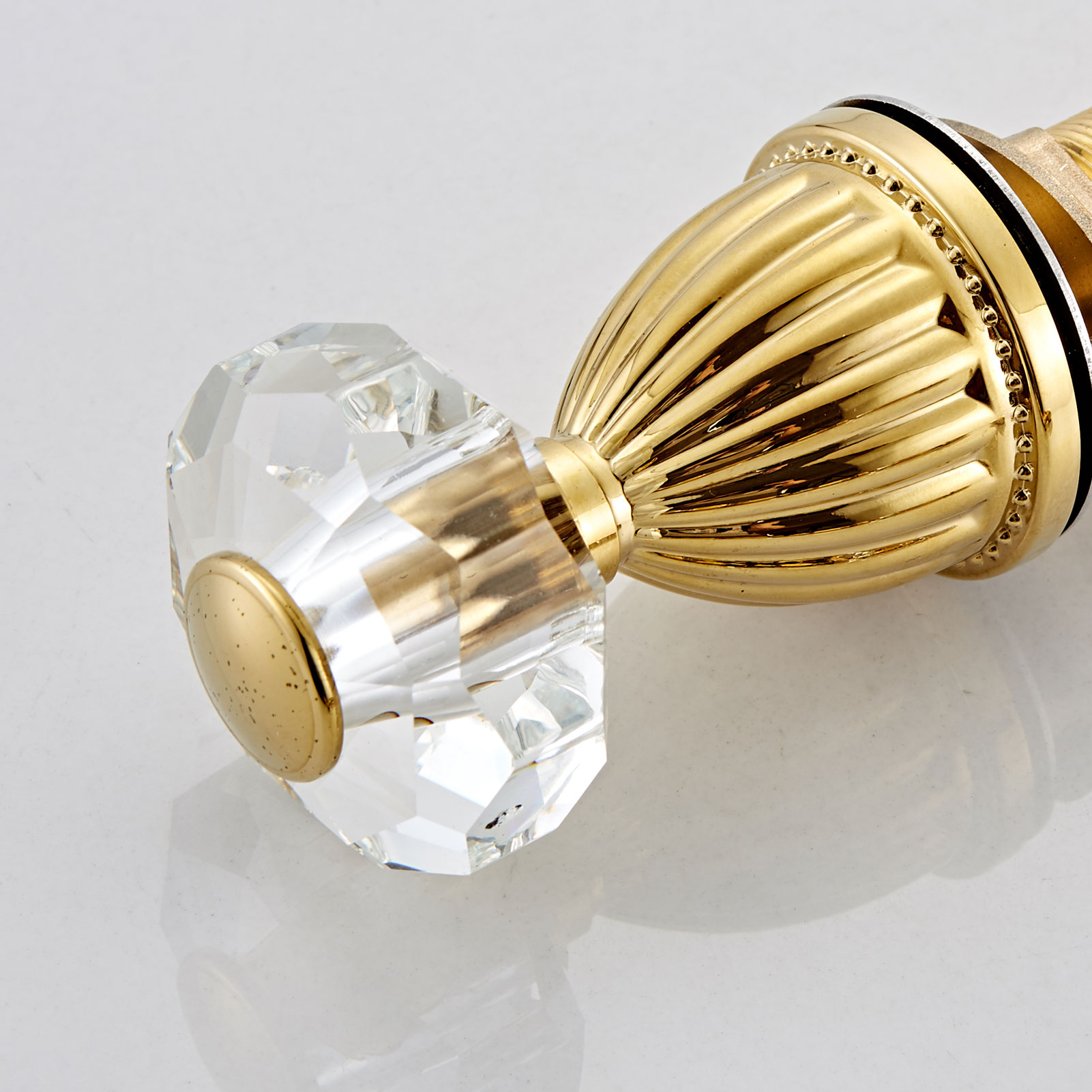 Wovier Bathtub Faucets Set,Three Handles Five Holes with Handheld Sprayer – W8702-19