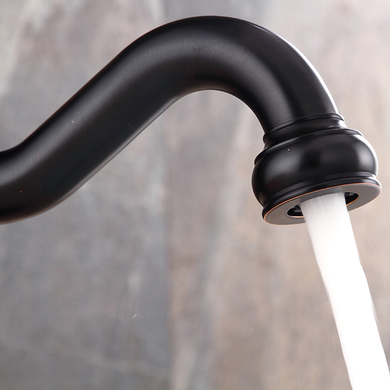 Wovier Bathroom Sink Faucet with Supply Hose,Single Handle Single Hole Lavatory Faucet W8308-10