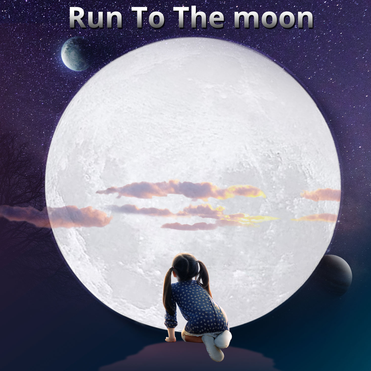  Volvey 16 Colors 10cm Moon Lamp 3D Printed Moon Night with Stand, Remote & Touch Control, USB Rechargeable, 4"