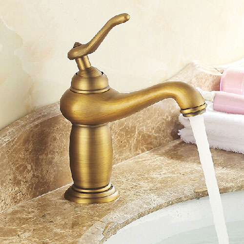 Wovier Bathroom Sink Faucet with Supply Hose,Single Handle Single Hole Lavatory Faucet W8257-5