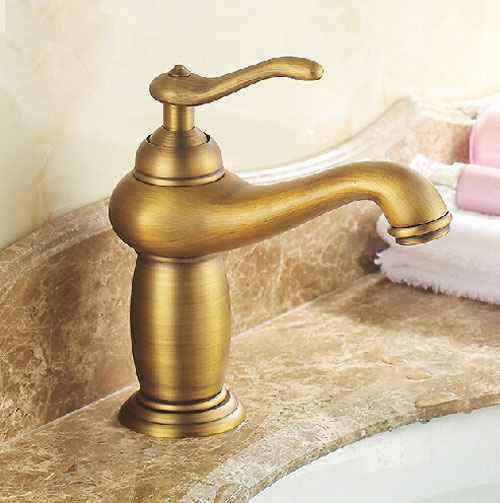 Wovier Bathroom Sink Faucet with Supply Hose,Single Handle Single Hole Lavatory Faucet W8257-7